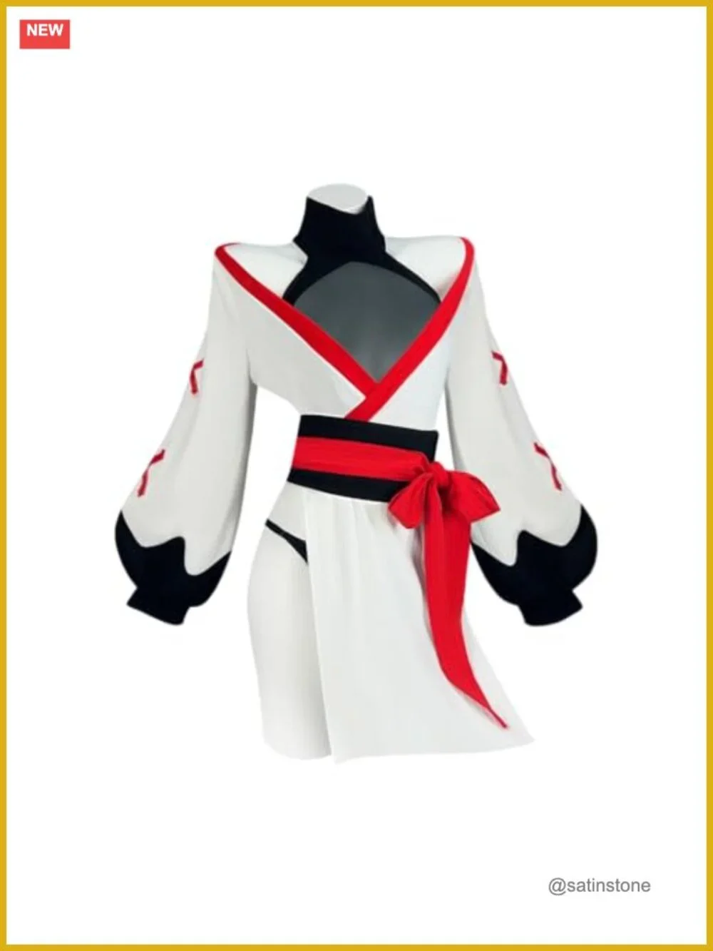 Sexy Anime Cosplay Lingerie Japanese Kimono Yukata Costume Mesh Bust